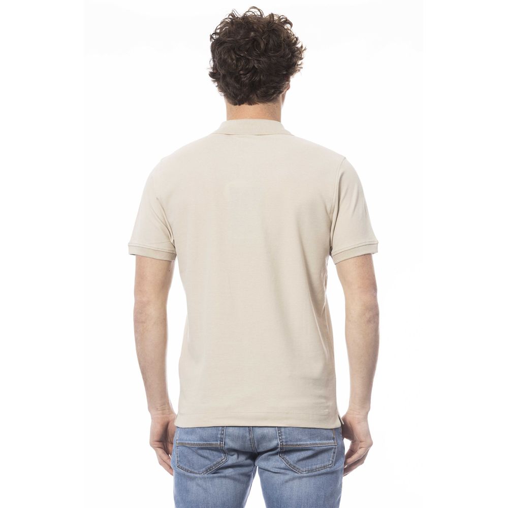 Invicta Beige Cotton Polo Shirt for Timeless Sophistication