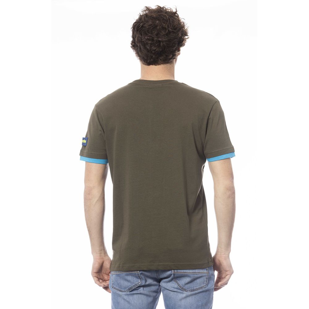 Invicta Green Cotton T-Shirt for Elevated Everyday Style