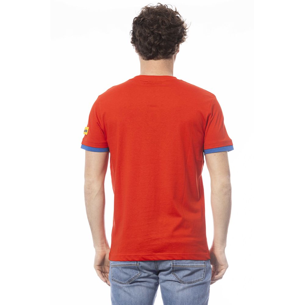 Invicta Red Cotton T-Shirt for Elevated Style