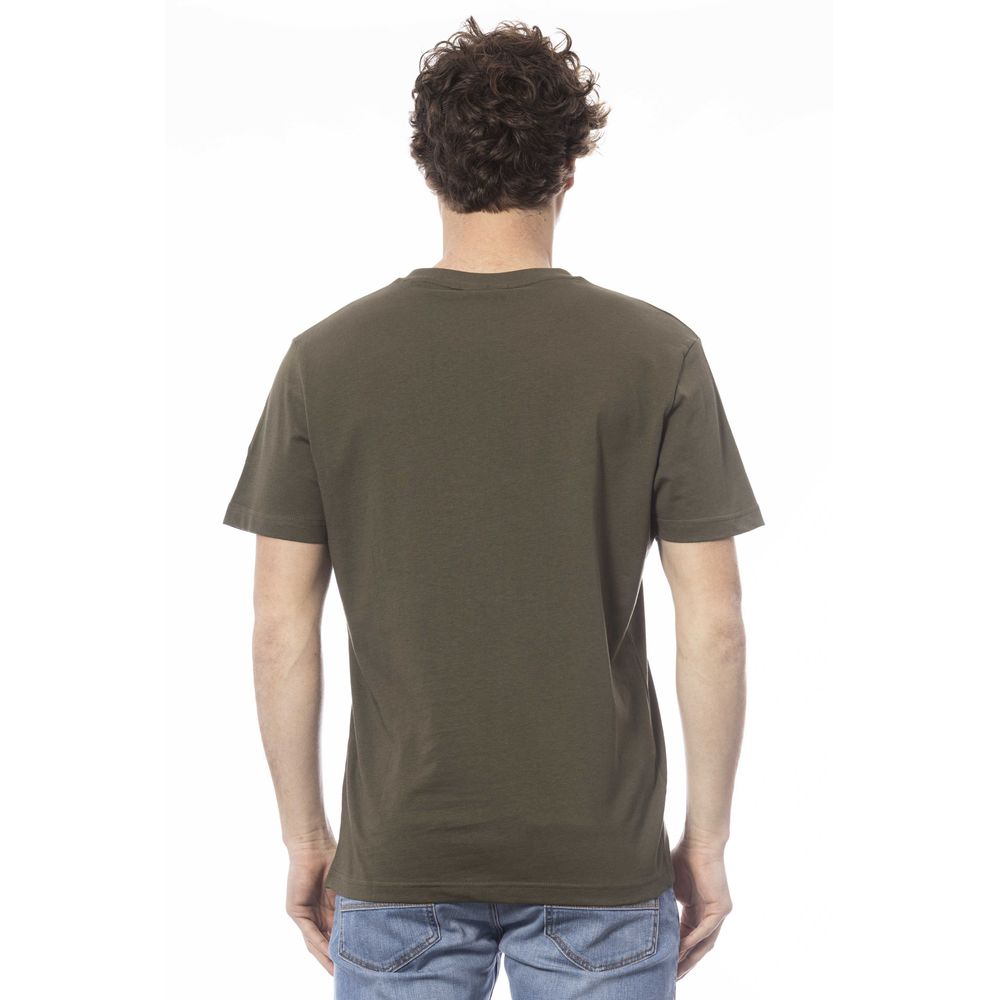Invicta Green Cotton T-Shirt for Elevated Style