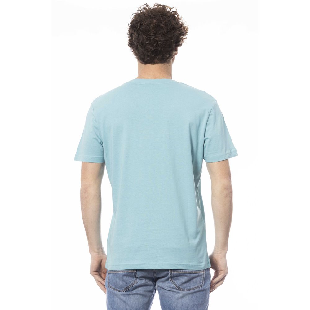 Invicta Light Blue Cotton T-Shirt for Elevated Style
