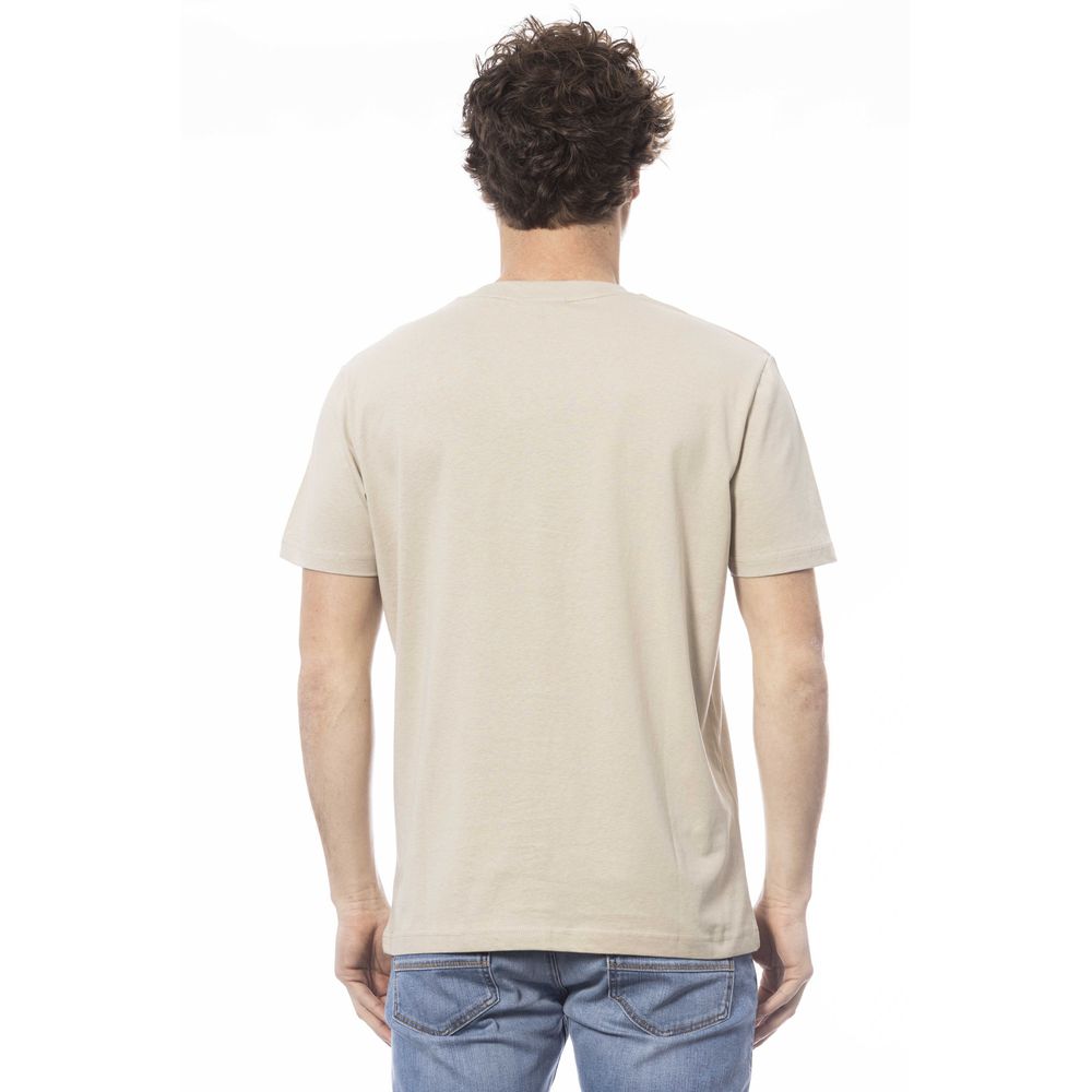 Invicta Beige Cotton T-Shirt for Effortless Elegance