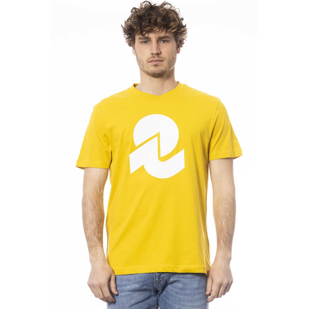 Invicta Yellow Cotton T-Shirt for Elevated Casual Style
