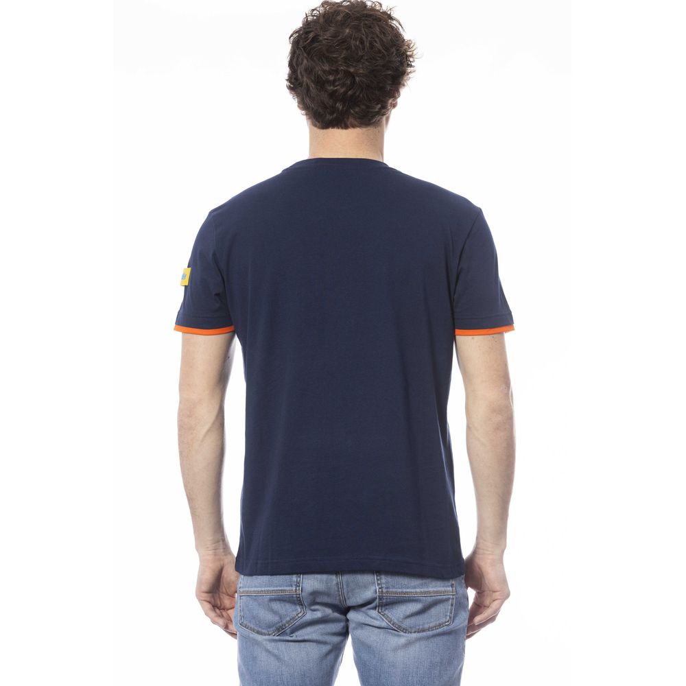 Invicta Blue Cotton T-Shirt for Elevated Style