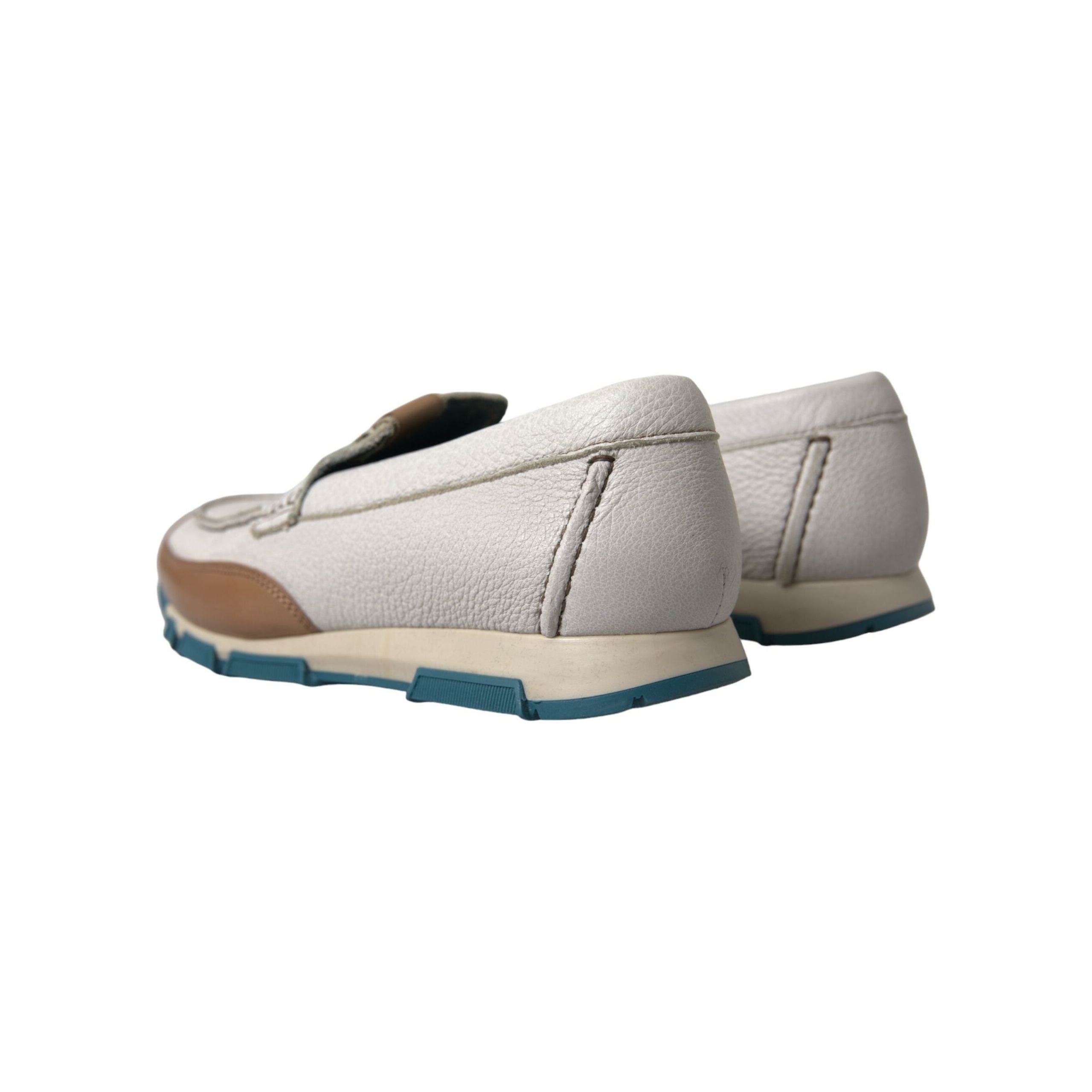 Dolce & Gabbana White Deerskin Loafers for Luxury
