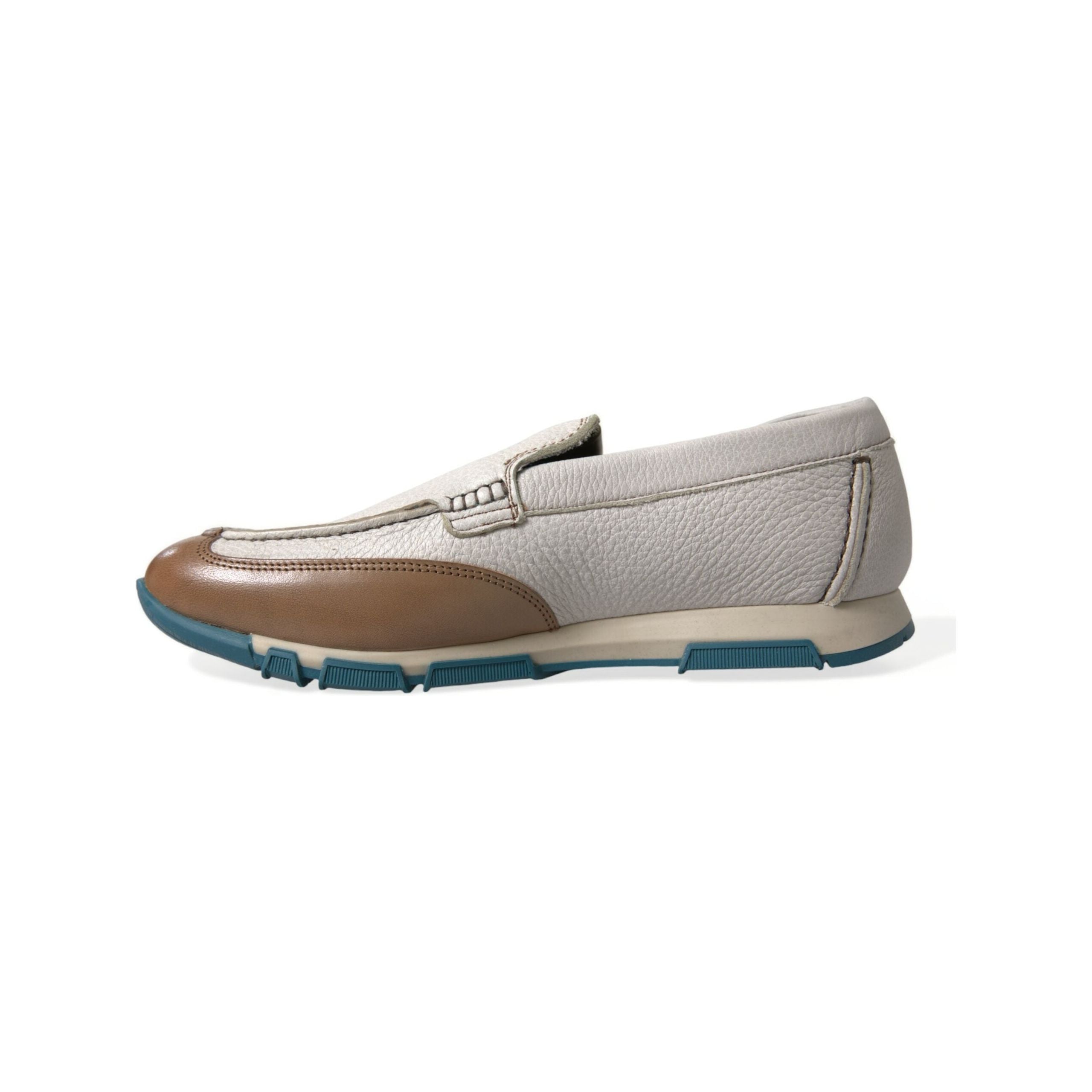 Dolce & Gabbana White Deerskin Loafers for Luxury