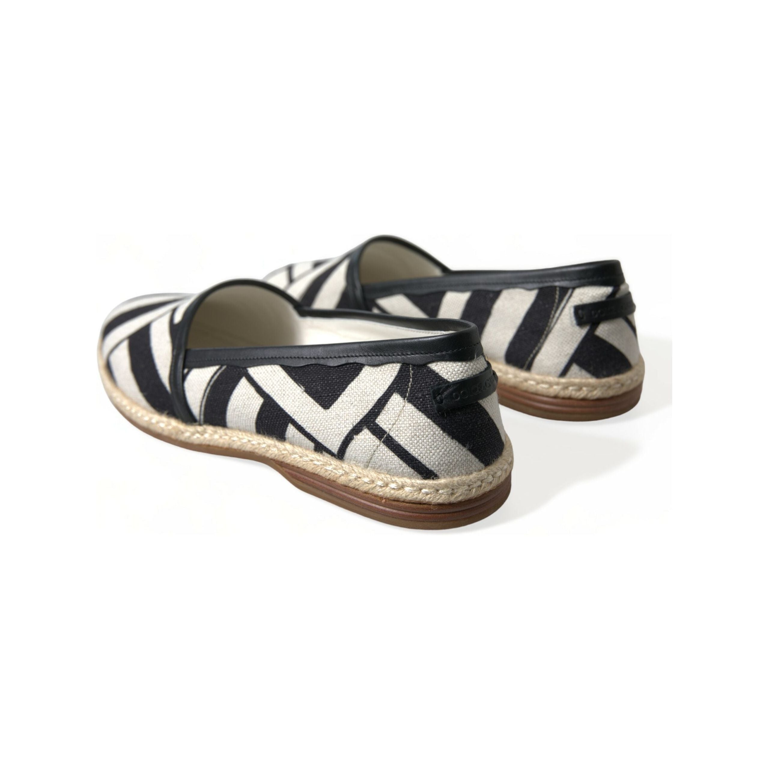 Dolce & Gabbana Blue Striped Canvas Espadrilles Elegance
