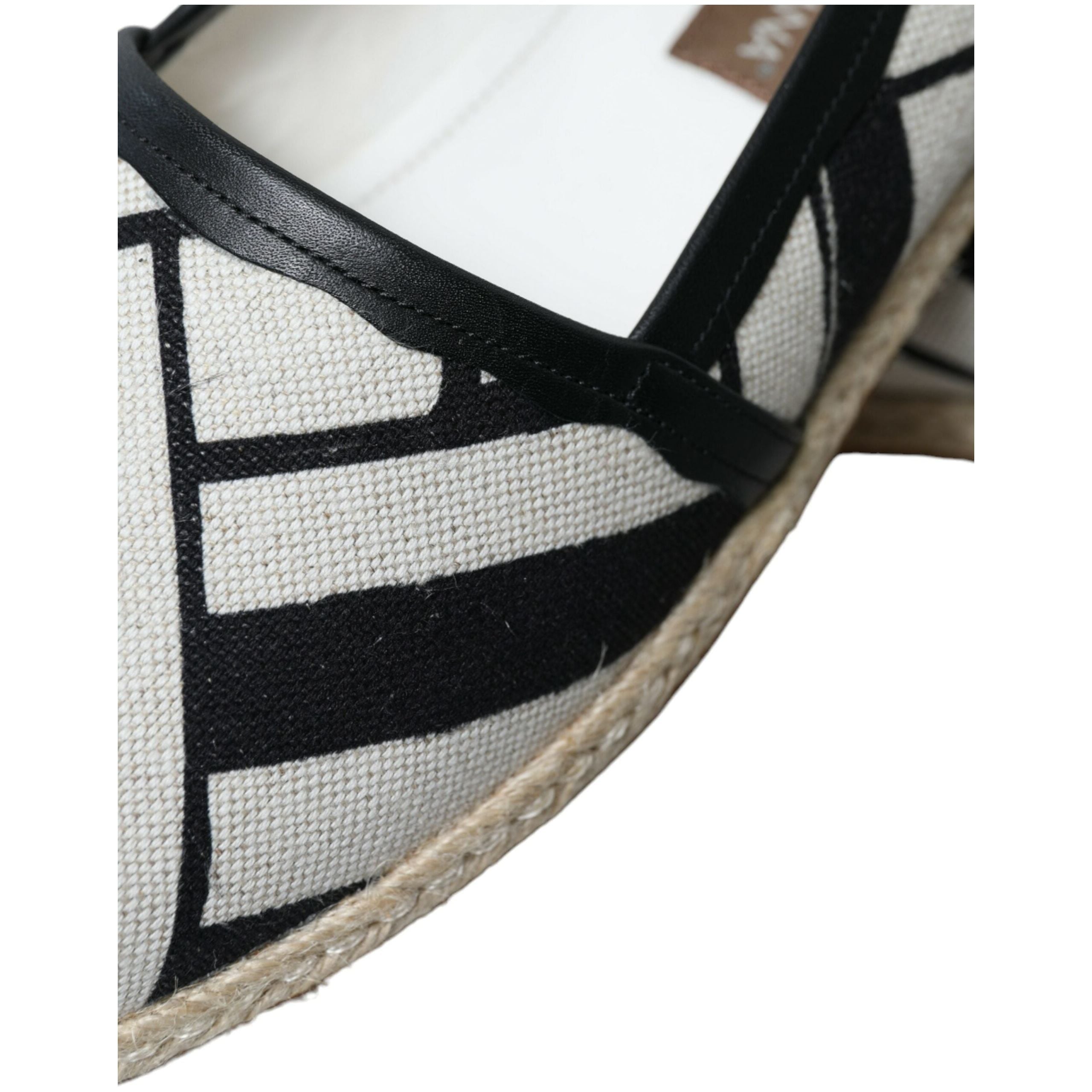 Dolce & Gabbana Blue Striped Canvas Espadrilles Elegance