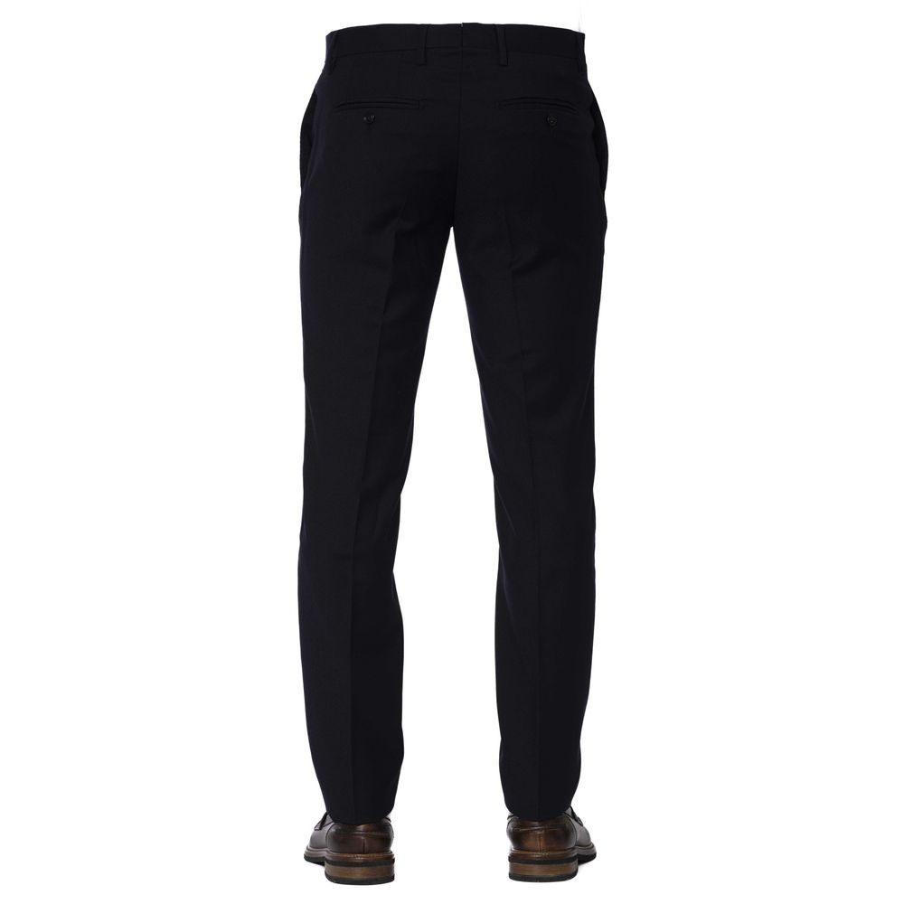 Trussardi Blue Wool Trouser for Elevated Style