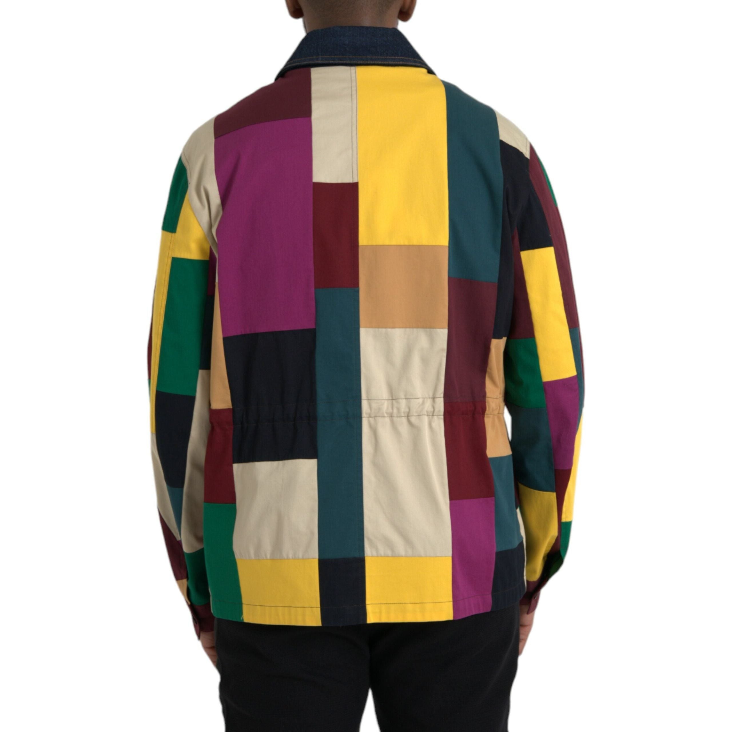 Dolce & Gabbana Multicolor Cotton Patchwork Jacket