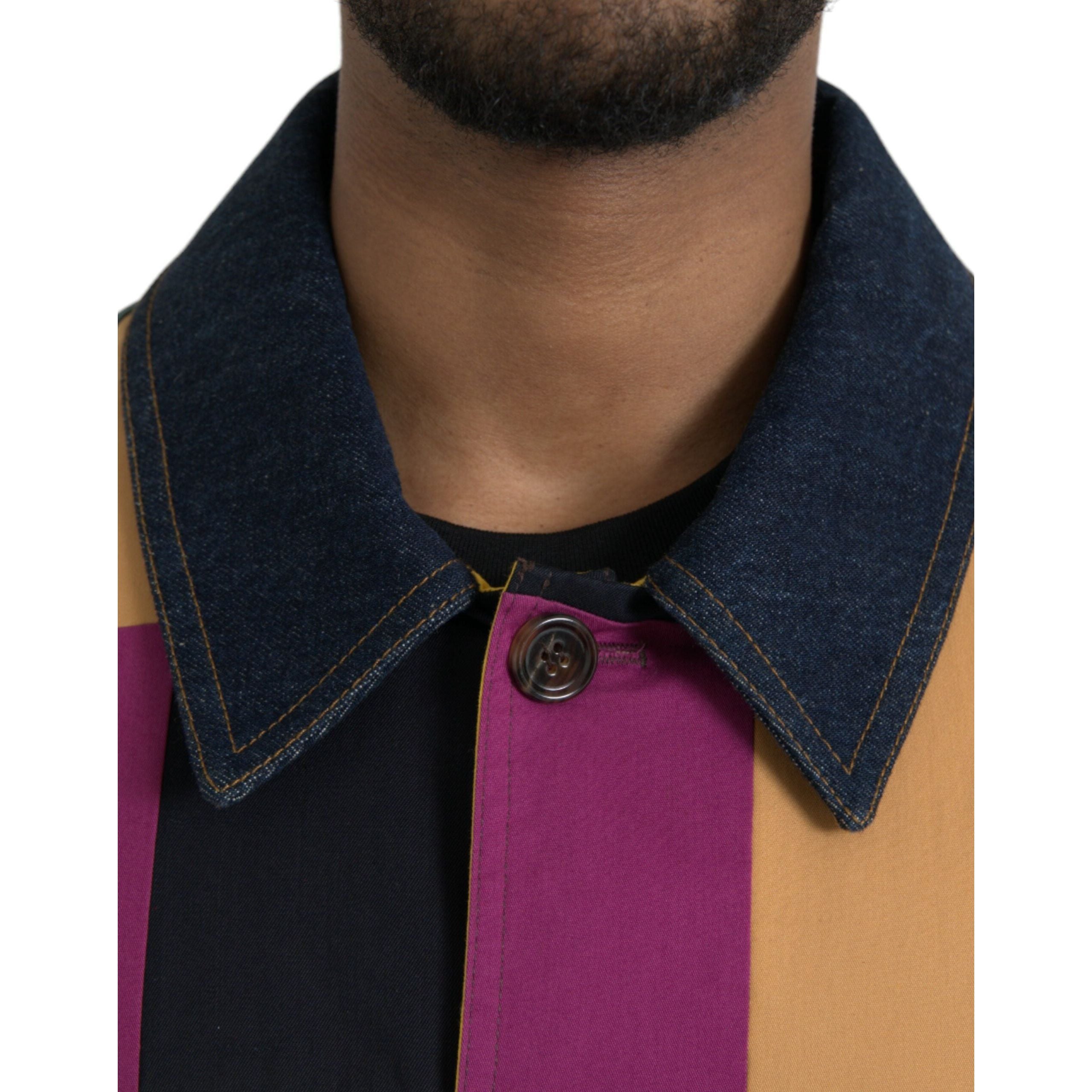 Dolce & Gabbana Multicolor Cotton Patchwork Jacket
