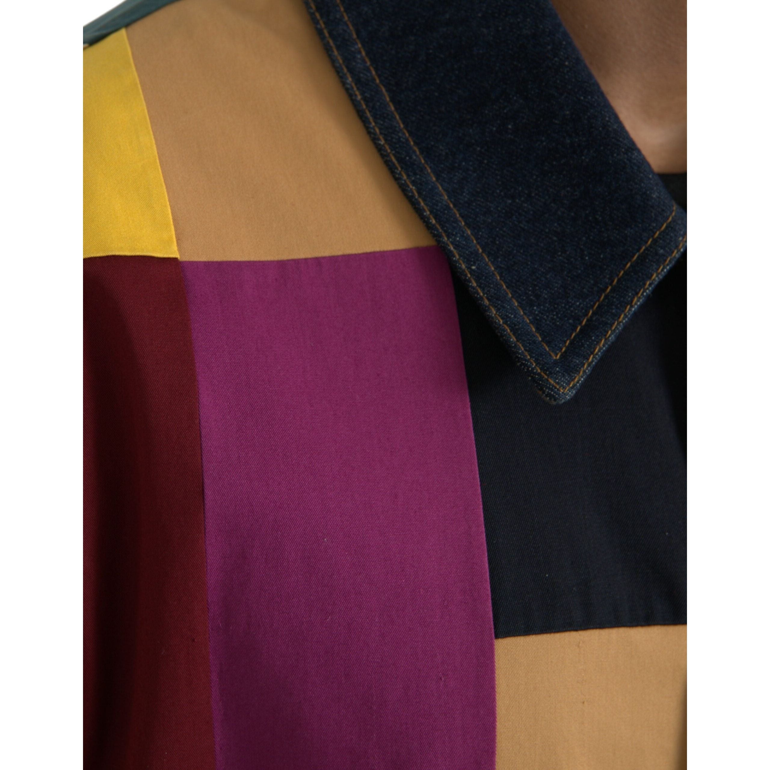 Dolce & Gabbana Multicolor Cotton Patchwork Jacket