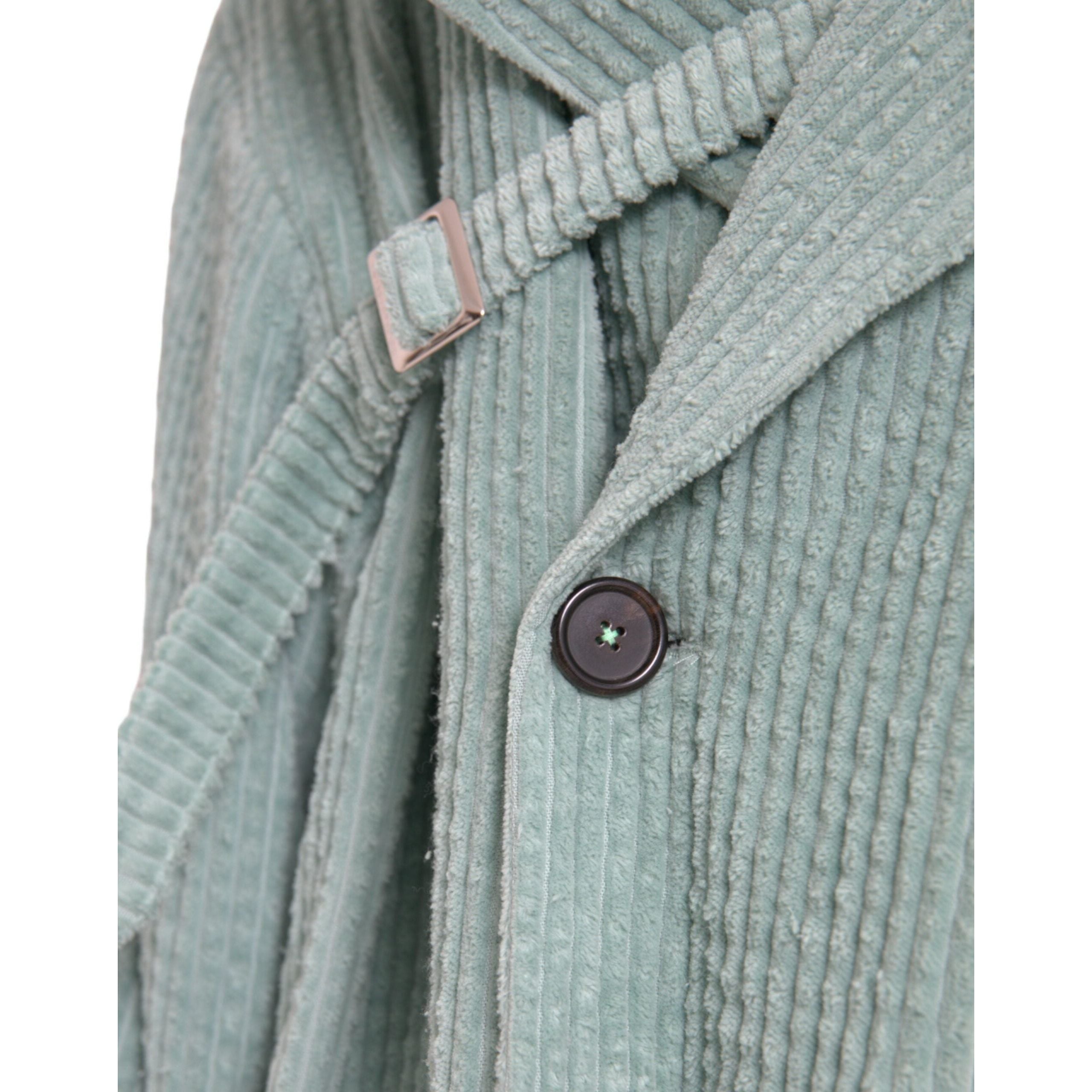 Dolce & Gabbana Blue Cotton Corduroy Jacket