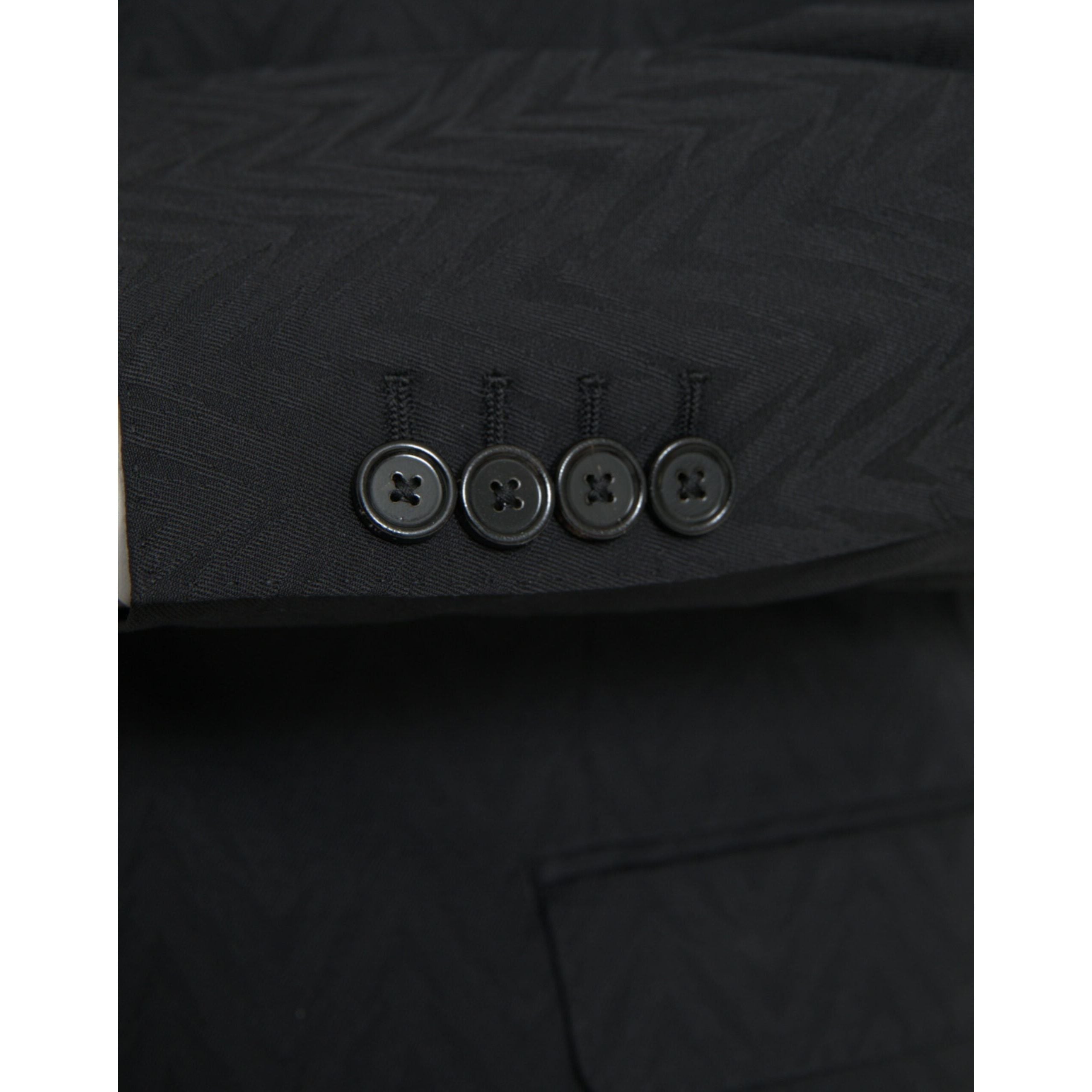 Dolce & Gabbana Black MARTINI Slim Fit Jacket Coat Blazer