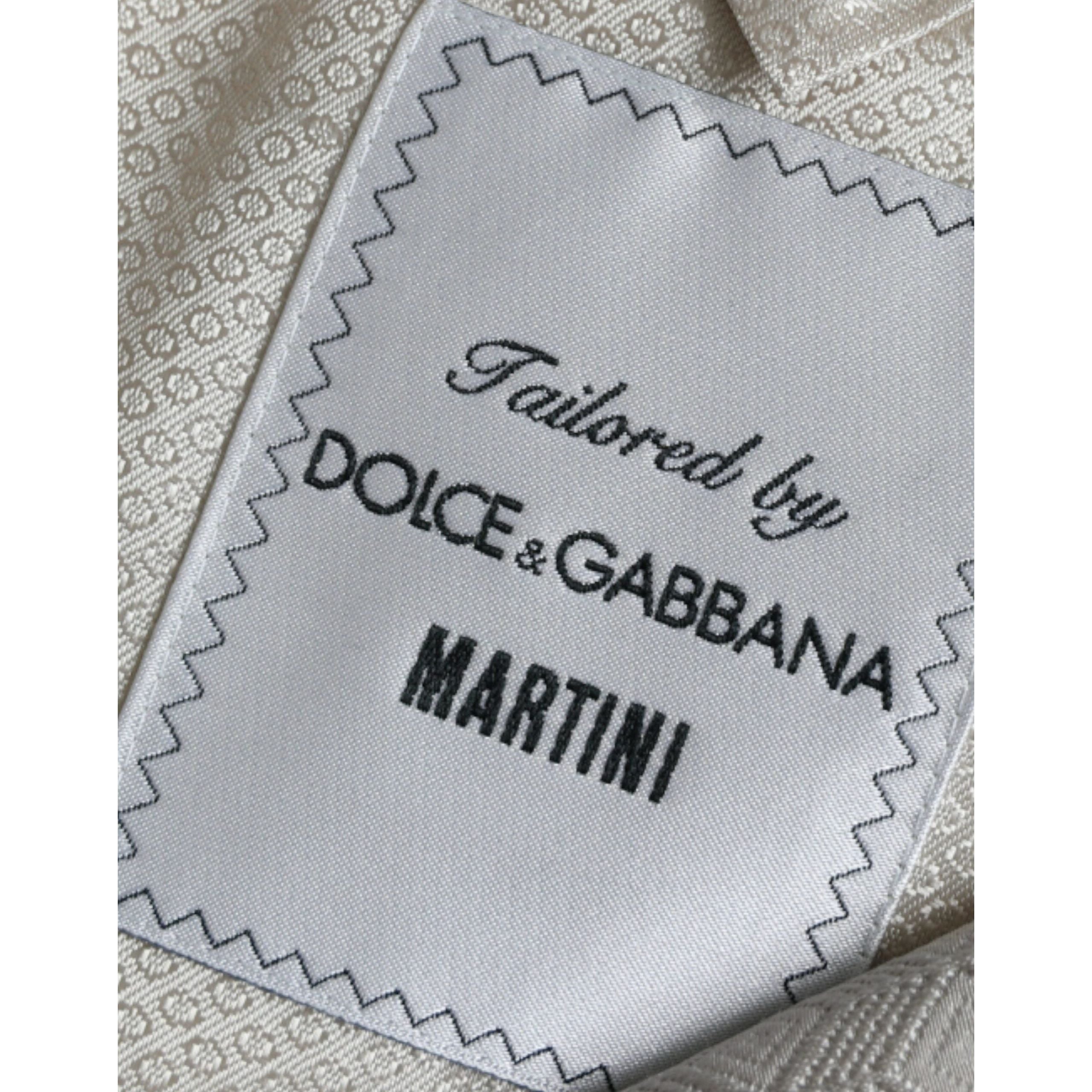 Dolce & Gabbana Beige MARTINI Wool Blend Coat Blazer
