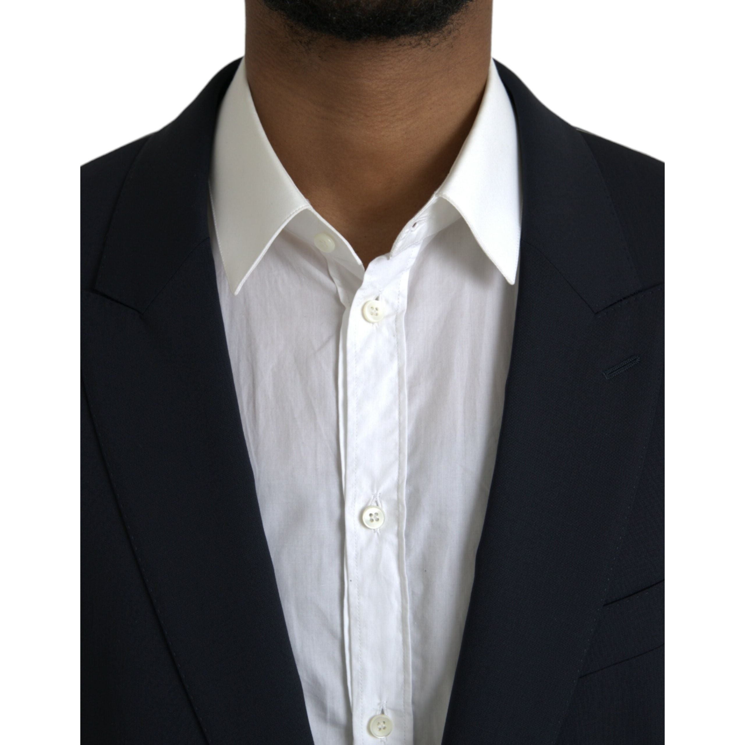 Dolce & Gabbana Blue MARTINI Wool Formal 2 Piece Suit