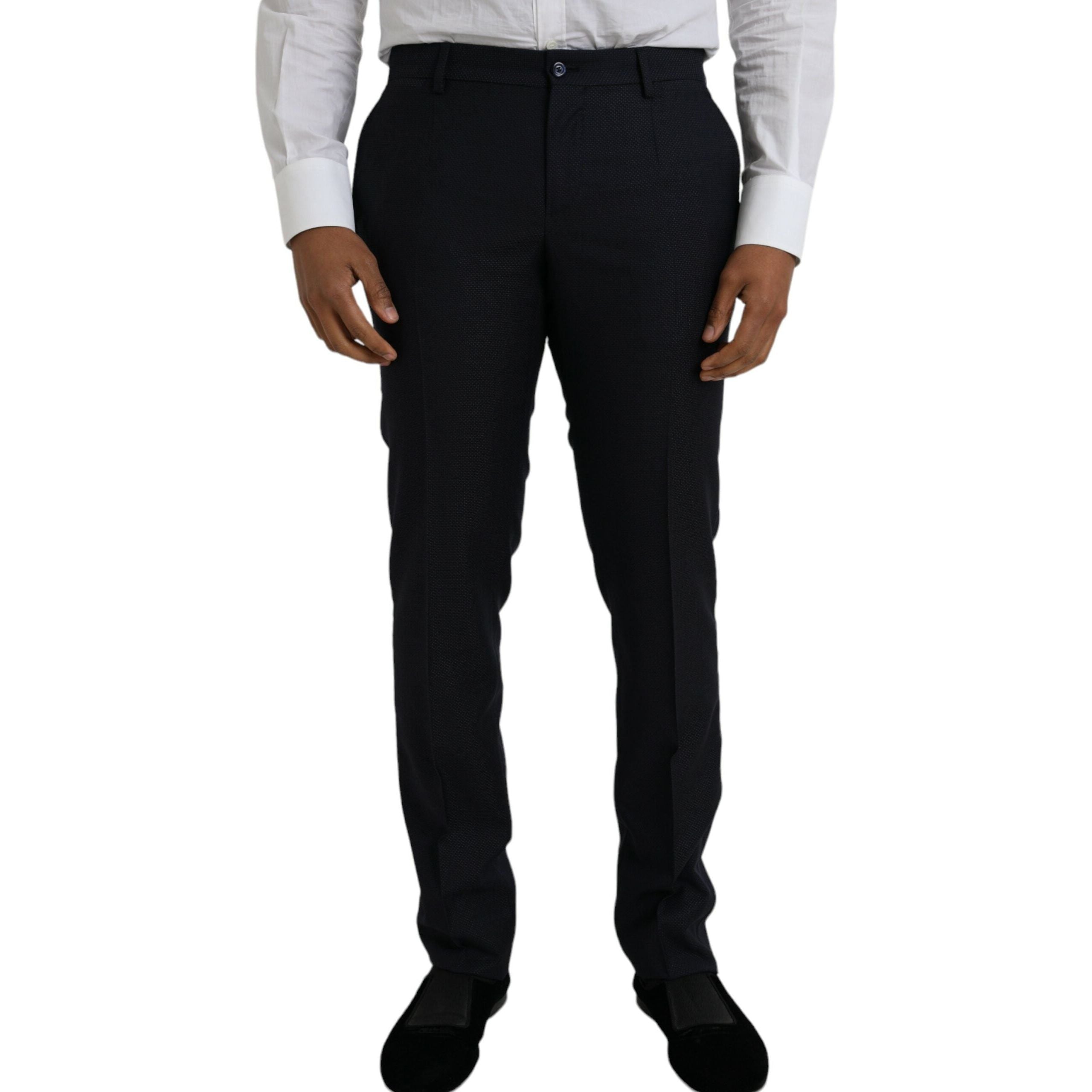 Dolce & Gabbana Blue Silk Formal 3 Piece Suit