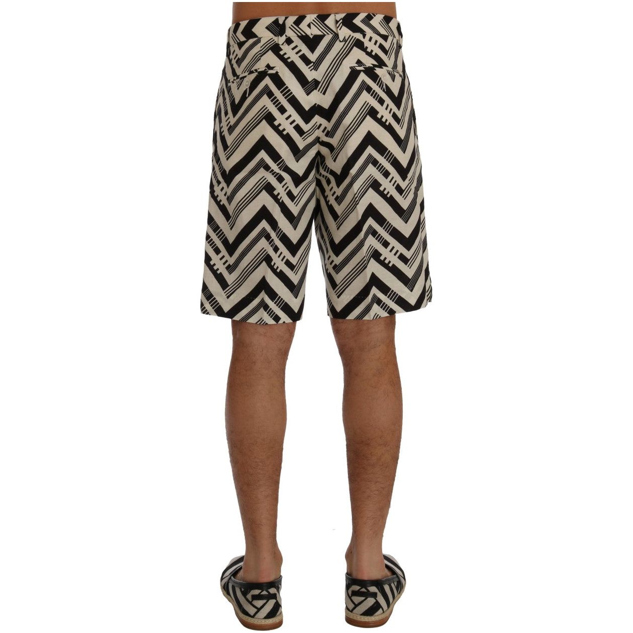 Dolce & Gabbana Black Cotton Blend Casual Knee-High Shorts