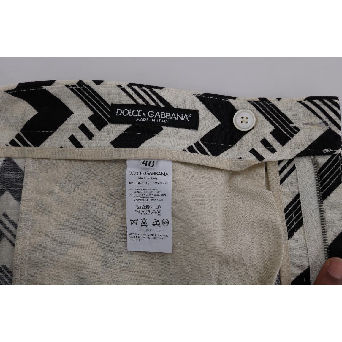 Dolce & Gabbana Black Cotton Blend Casual Knee-High Shorts
