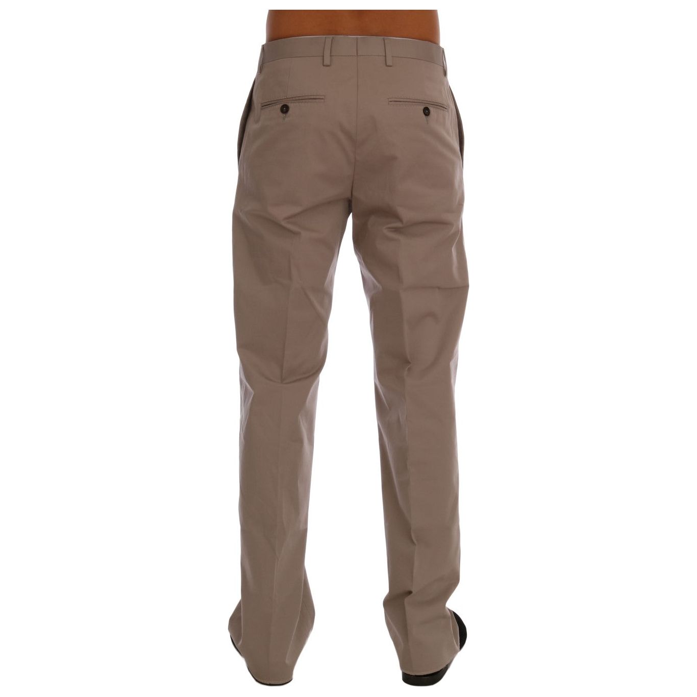 Dolce & Gabbana Beige Cotton Chinos Casual Pants