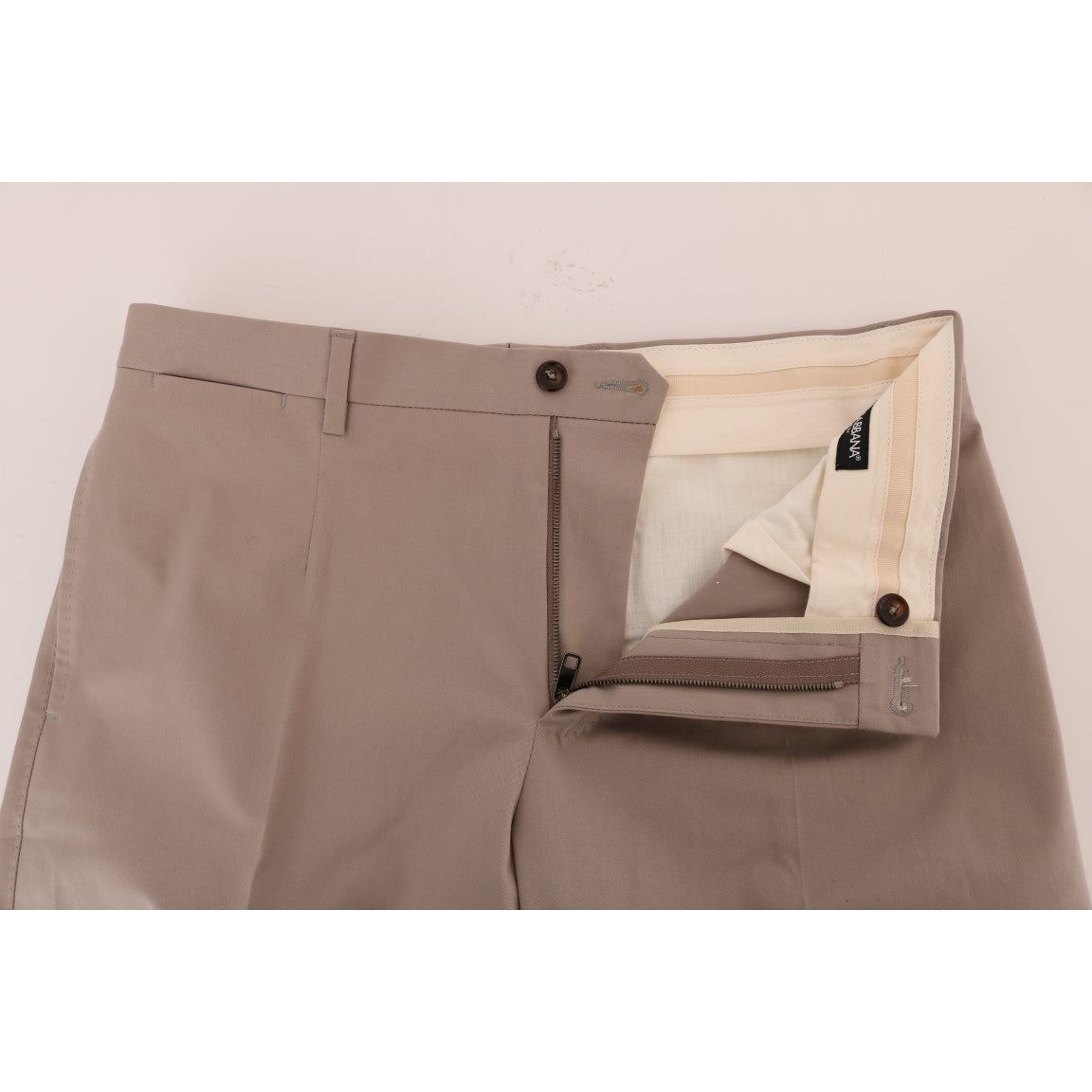 Dolce & Gabbana Beige Cotton Chinos Casual Pants