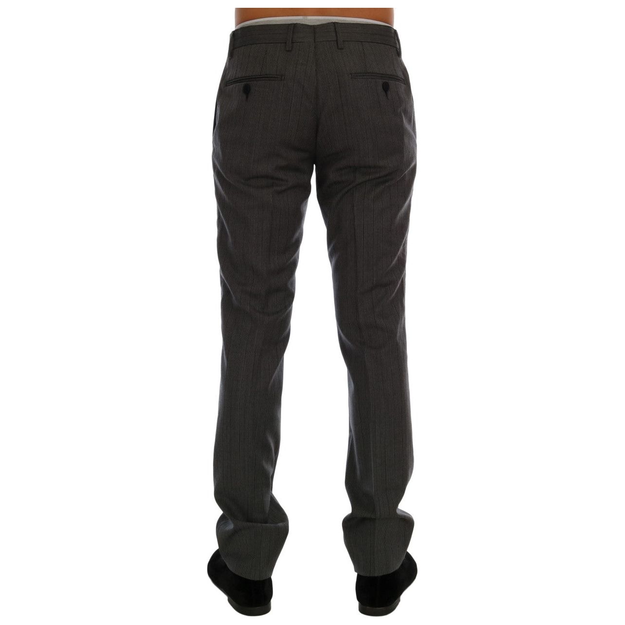 Dolce & Gabbana Gray Wool Formal Trousers