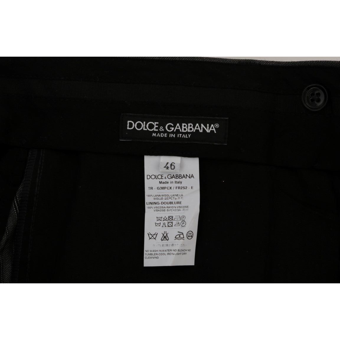 Dolce & Gabbana Gray Wool Formal Trousers