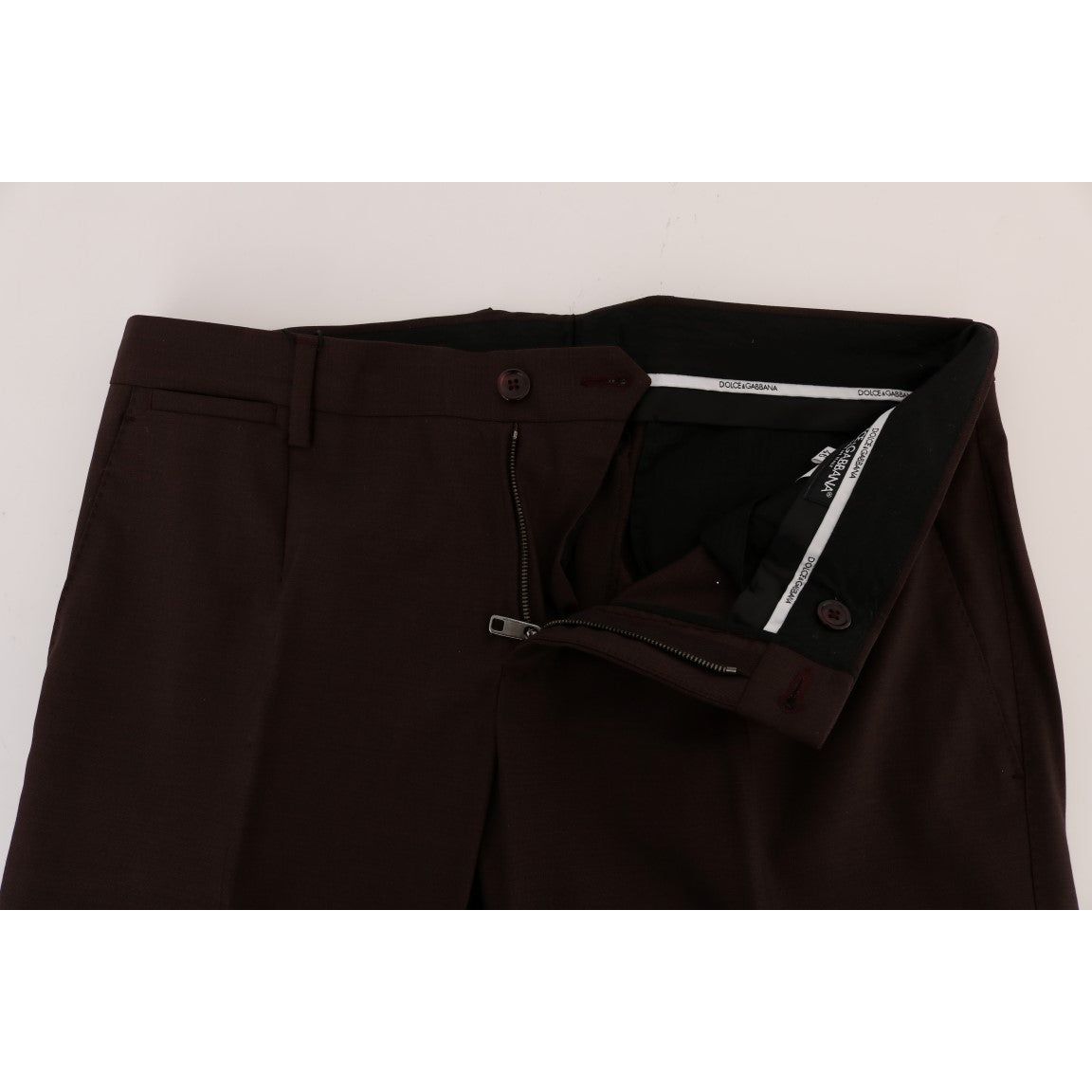 Dolce & Gabbana Purple Wool Formal Trousers