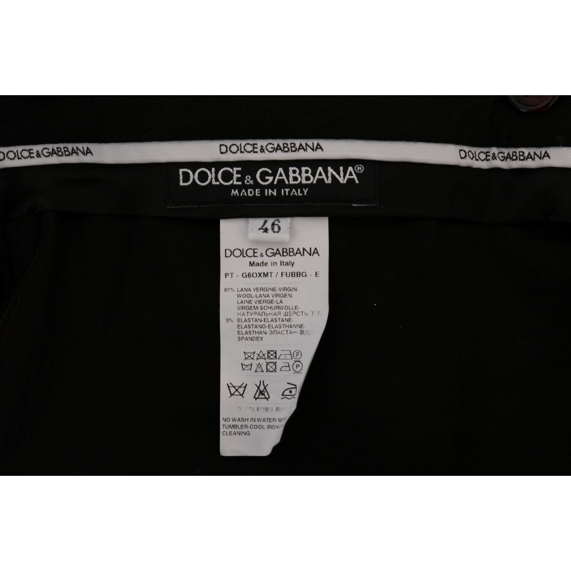 Dolce & Gabbana Purple Wool Formal Trousers