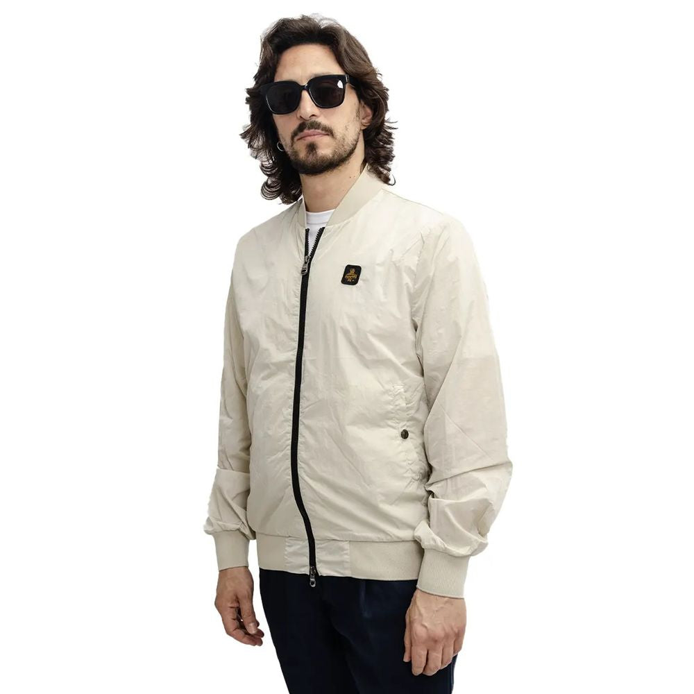 Refrigiwear Beige Nylon Jacket for Elevated Style