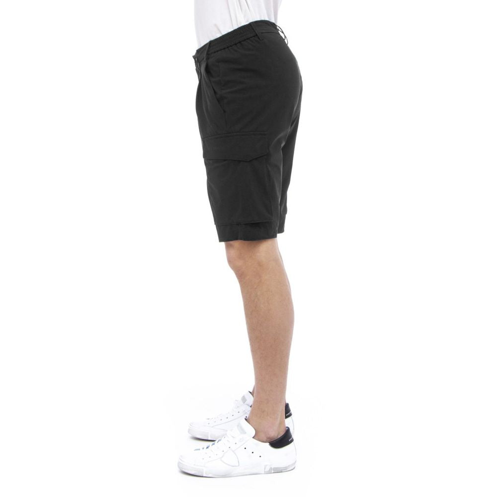 People Of Shibuya Black Urban Stretch Bermuda Shorts