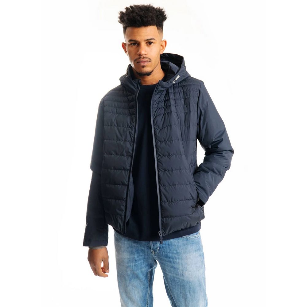 People Of Shibuya Sumptuous Blue Technical Fabric Jacket