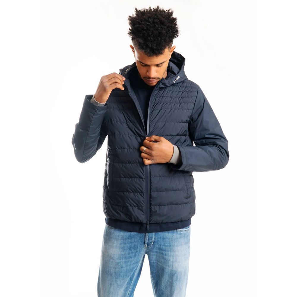 People Of Shibuya Sumptuous Blue Technical Fabric Jacket