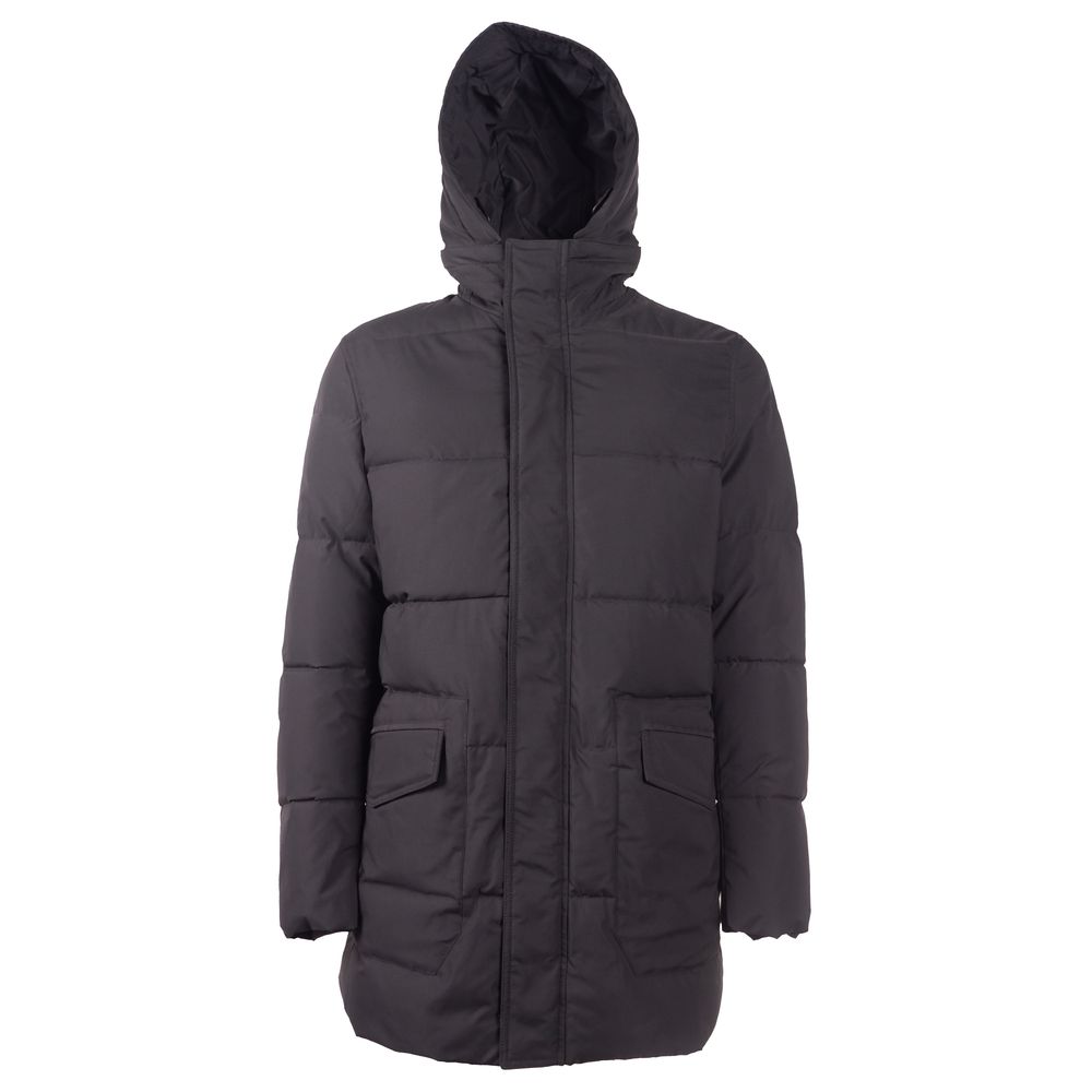 Emilio Romanelli Black Wool Jacket for Elevated Style