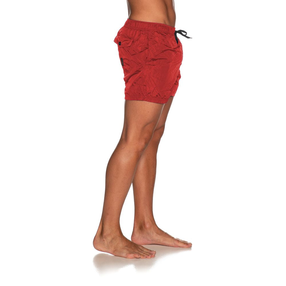 Refrigiwear Red Nylon Swim Short for Elevated Leisure