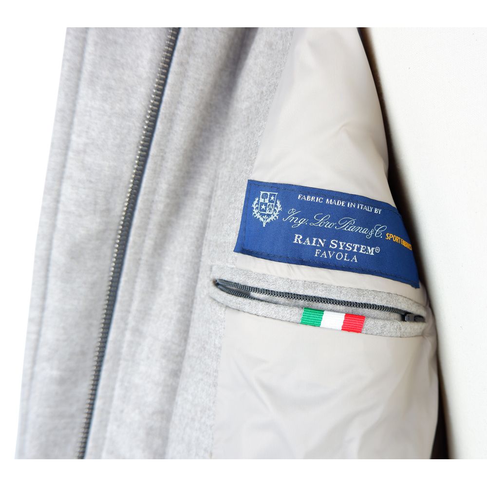 Made in Italy Gray Wool-Cashmere Blend Jacket