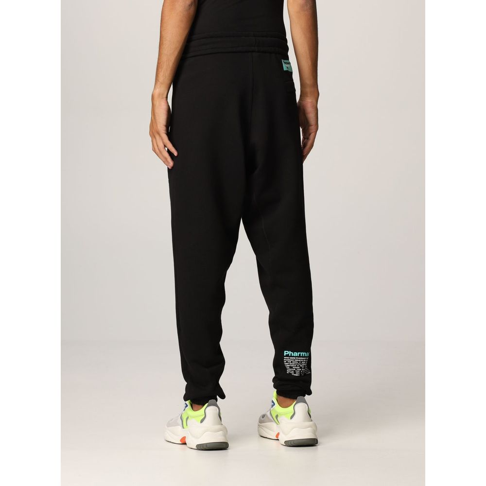 Pharmacy Industry Black Cotton Trousers for Sophisticated Style