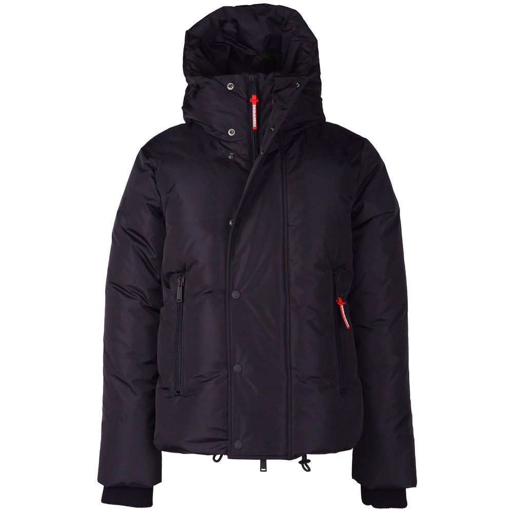 Dsquared² Black Nylon Jacket for Elevated Style