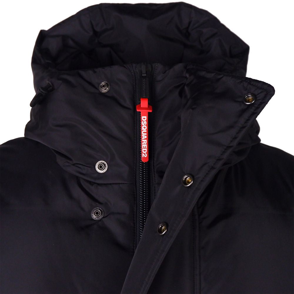 Dsquared² Black Nylon Jacket for Elevated Style