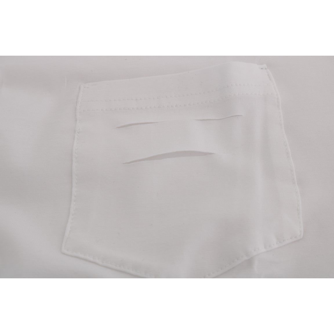 Daniele Alessandrini White Cotton Crew-Neck T-Shirt
