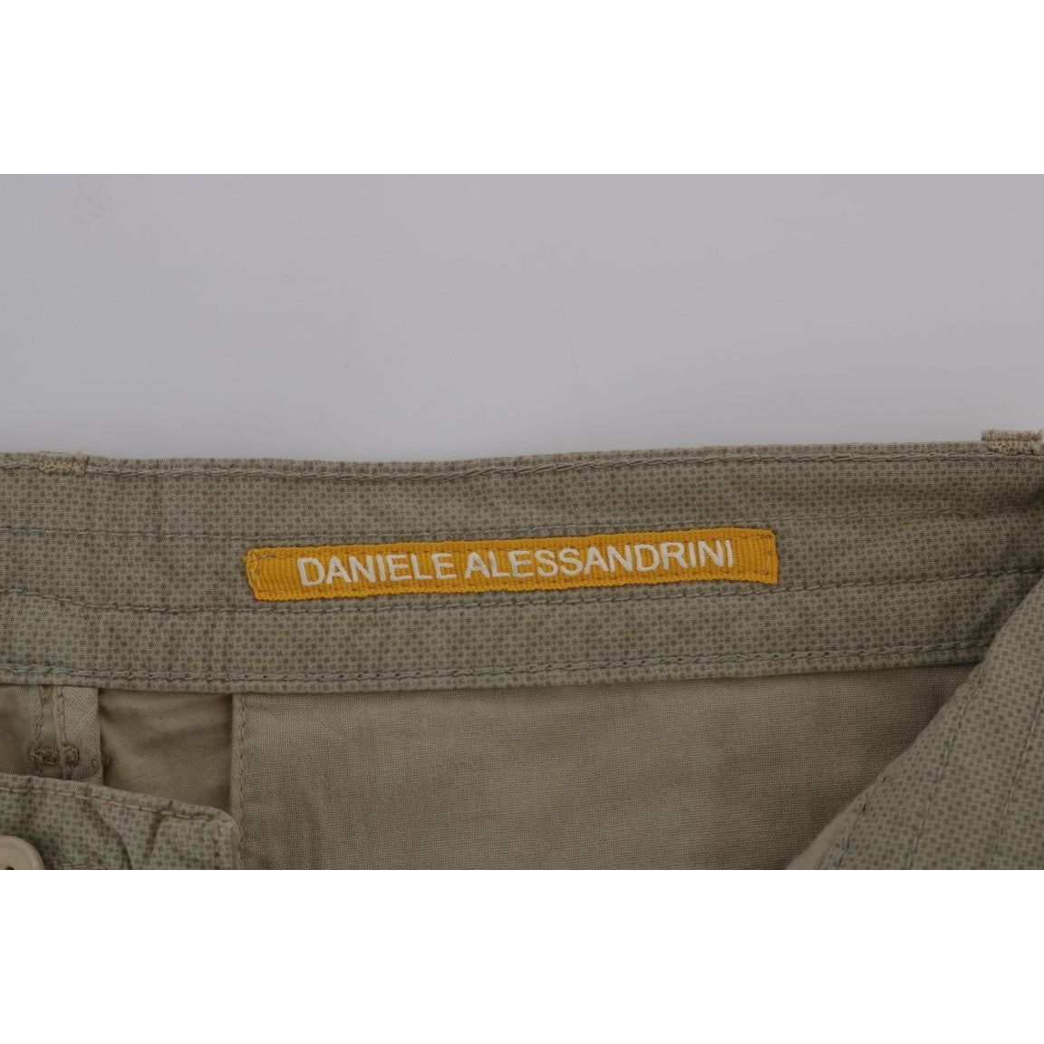 Daniele Alessandrini Beige Cotton Chinos for Sophisticated Style