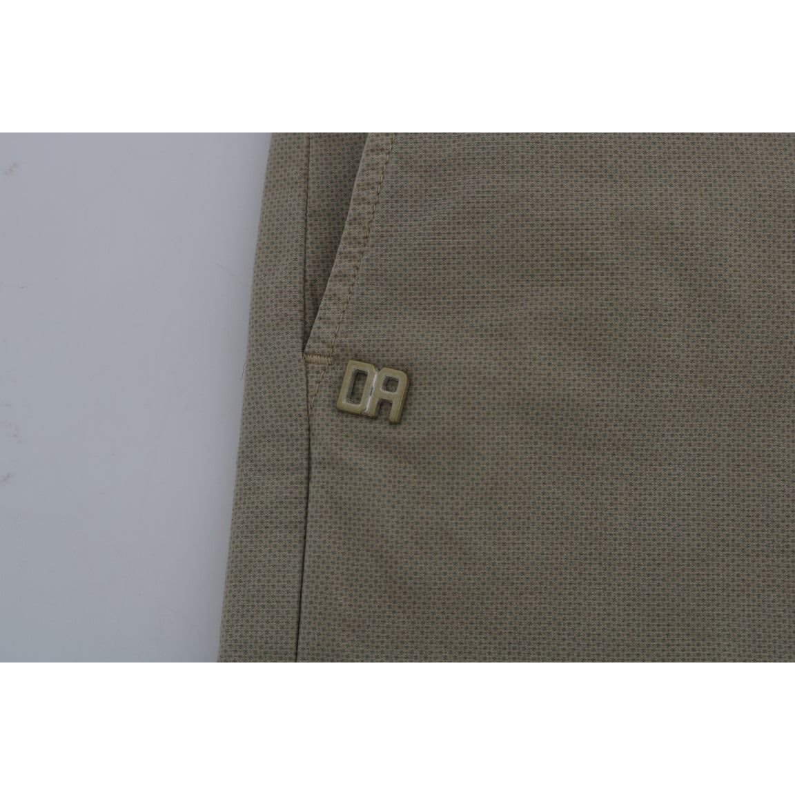 Daniele Alessandrini Beige Cotton Chinos for Sophisticated Style
