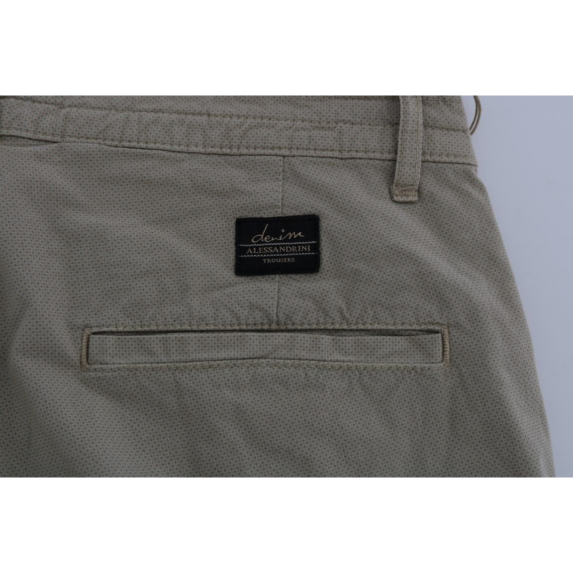 Daniele Alessandrini Beige Cotton Chinos for Sophisticated Style
