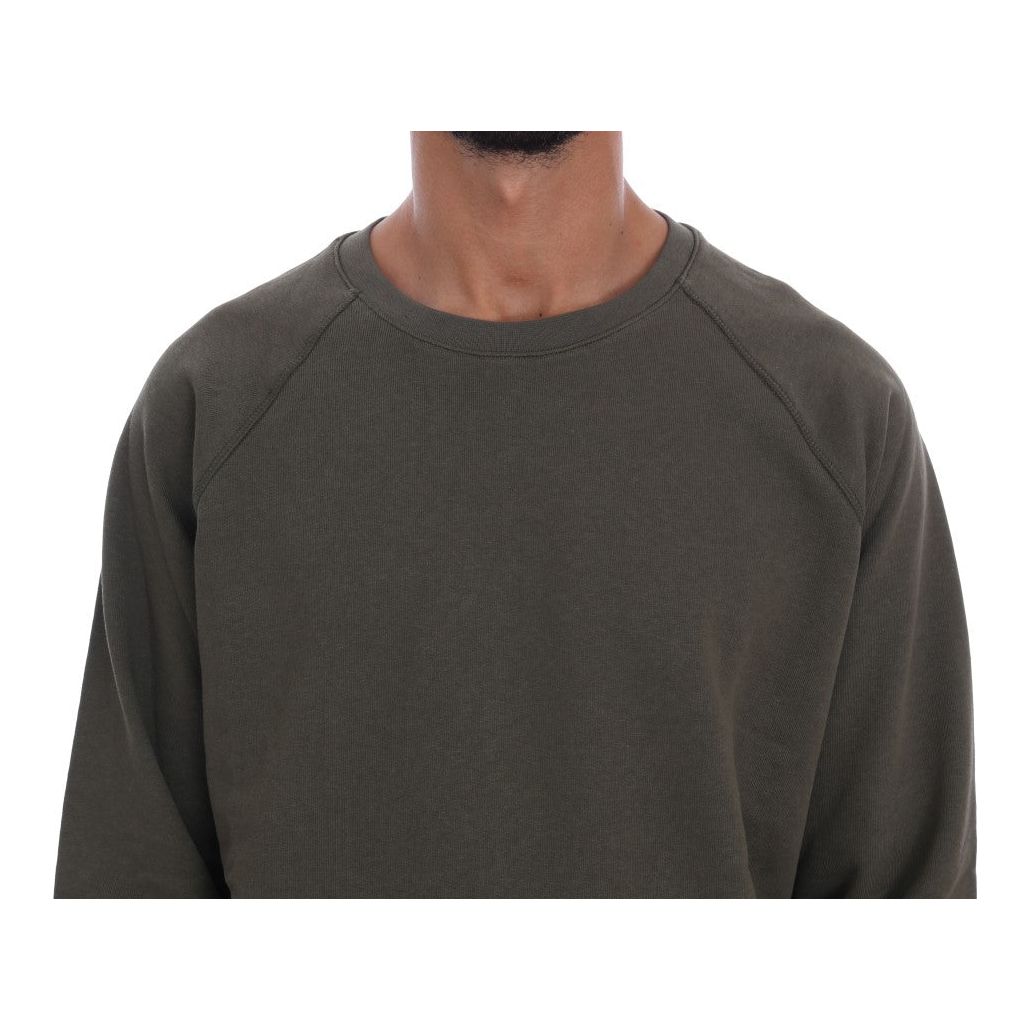 Daniele Alessandrini Stunning Green Cotton Sweater