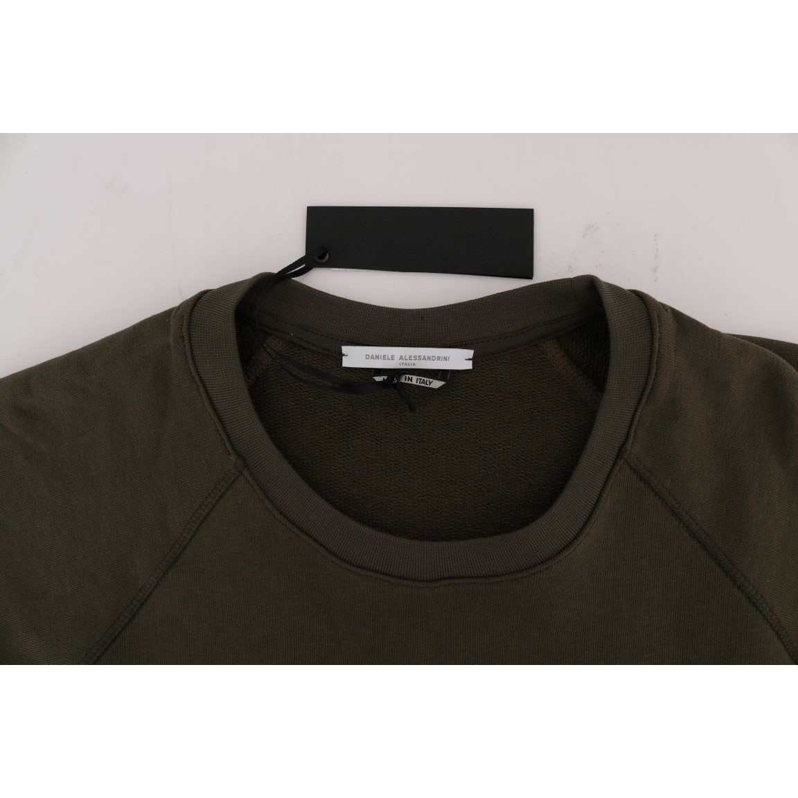 Daniele Alessandrini Stunning Green Cotton Sweater