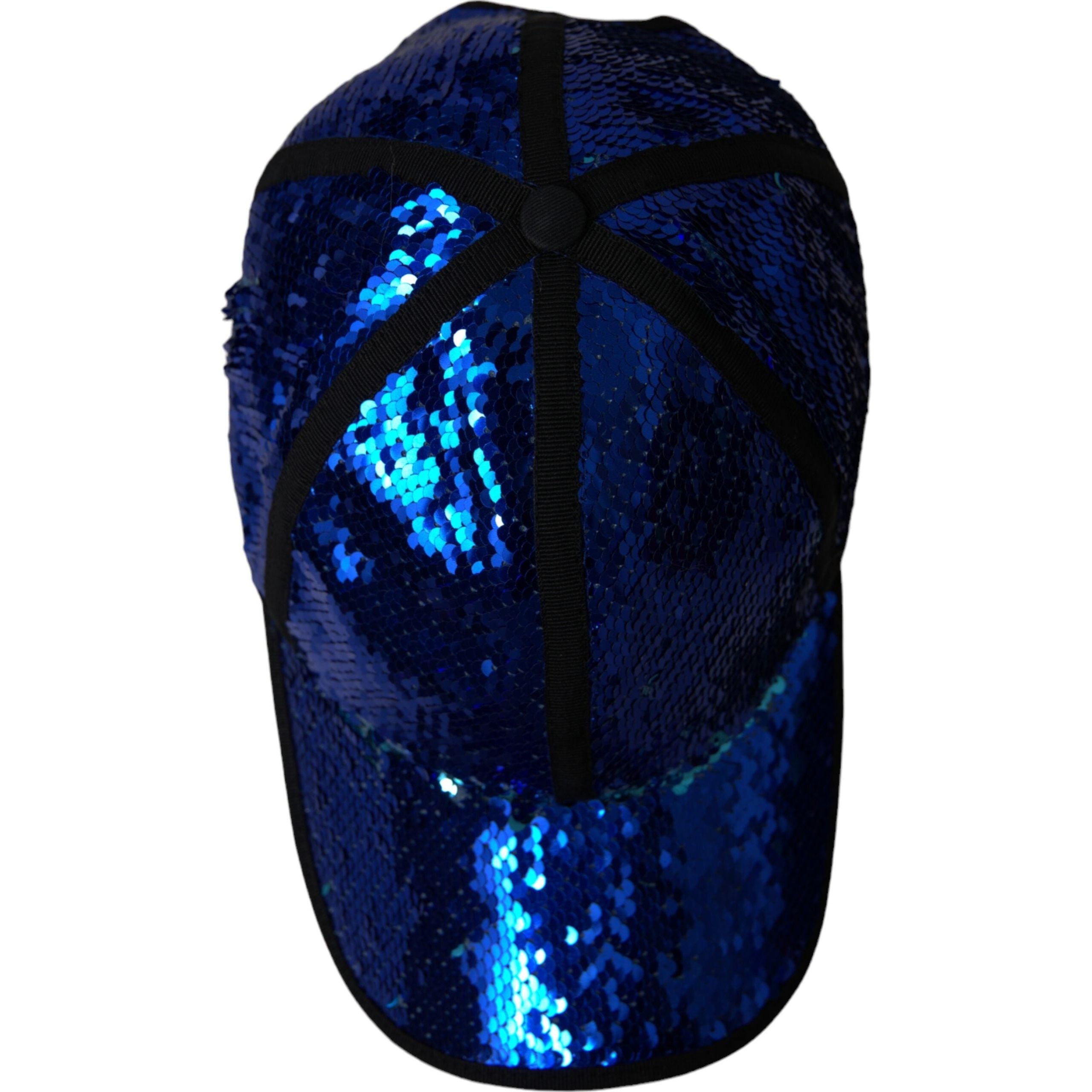 Dolce & Gabbana Royal Blue Sequin Baseball Hat