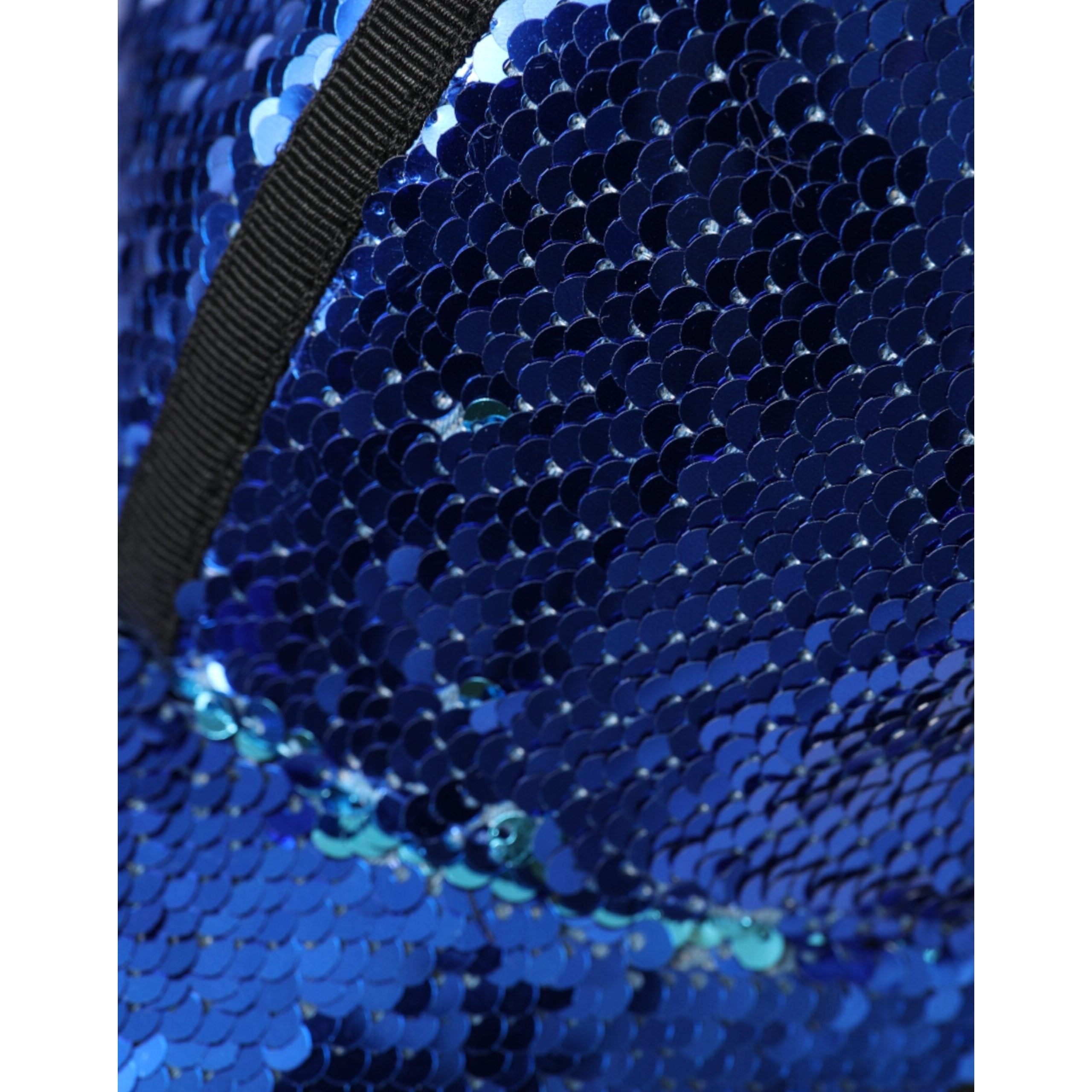 Dolce & Gabbana Royal Blue Sequin Baseball Hat
