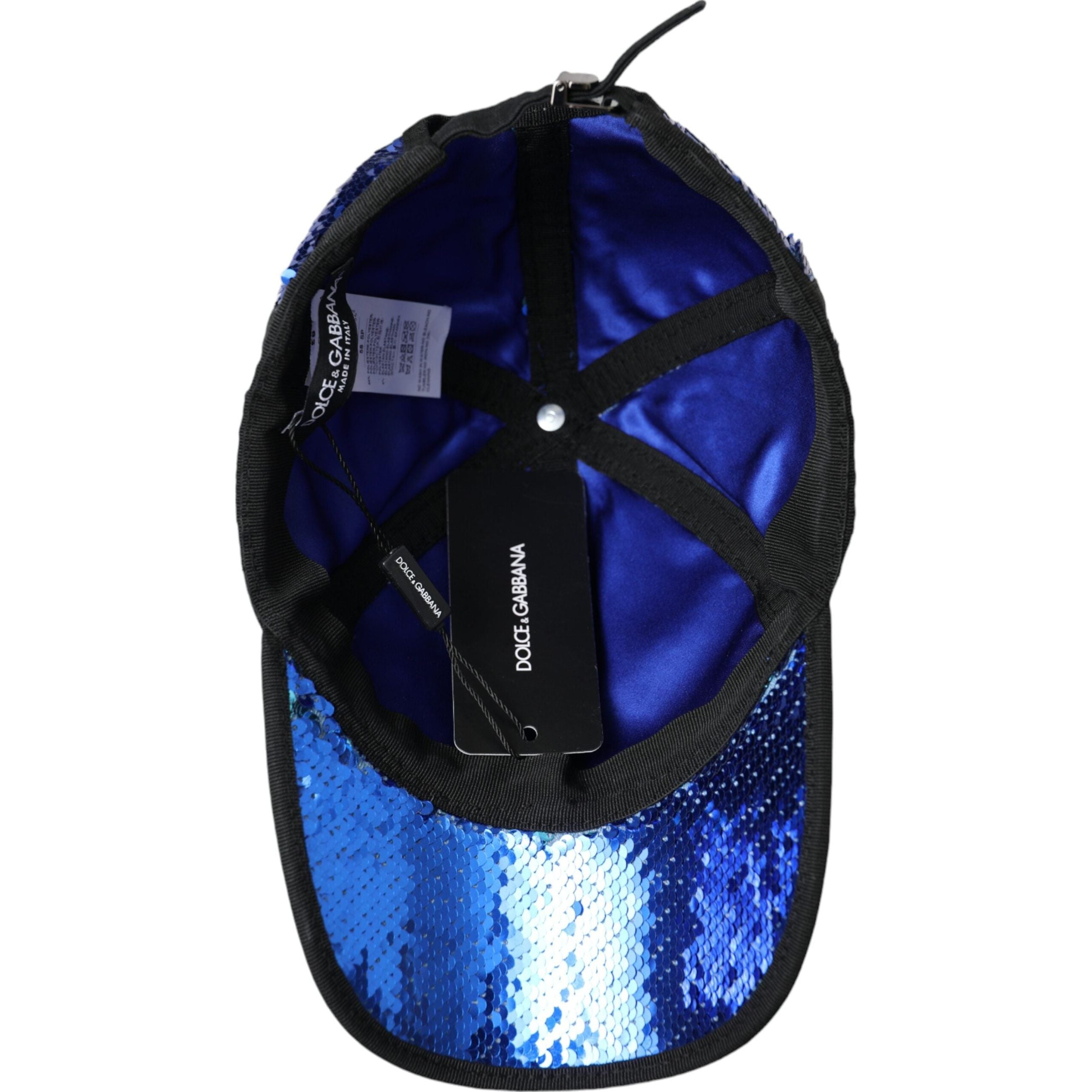 Dolce & Gabbana Royal Blue Sequin Baseball Hat
