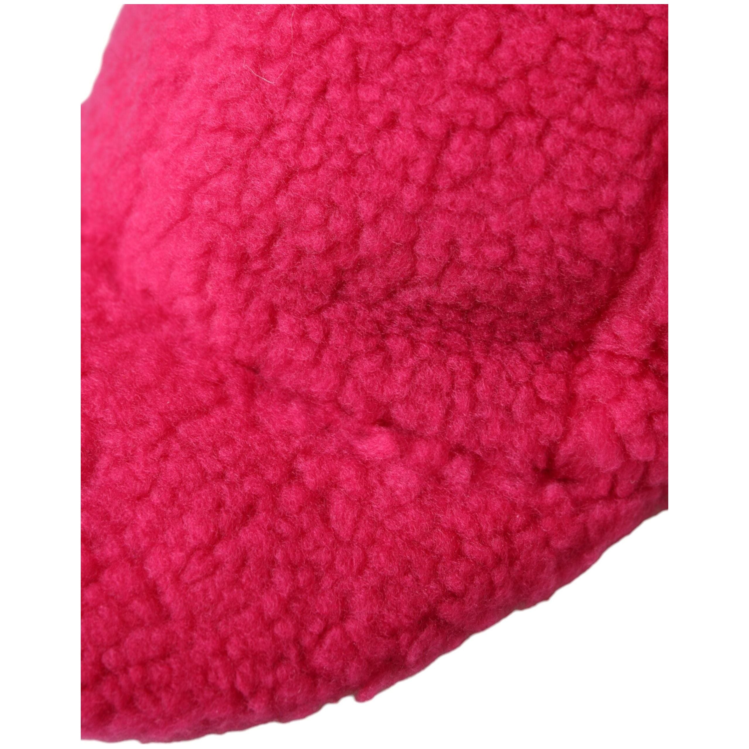 Dolce & Gabbana Pink Fleece Plush Baseball Hat