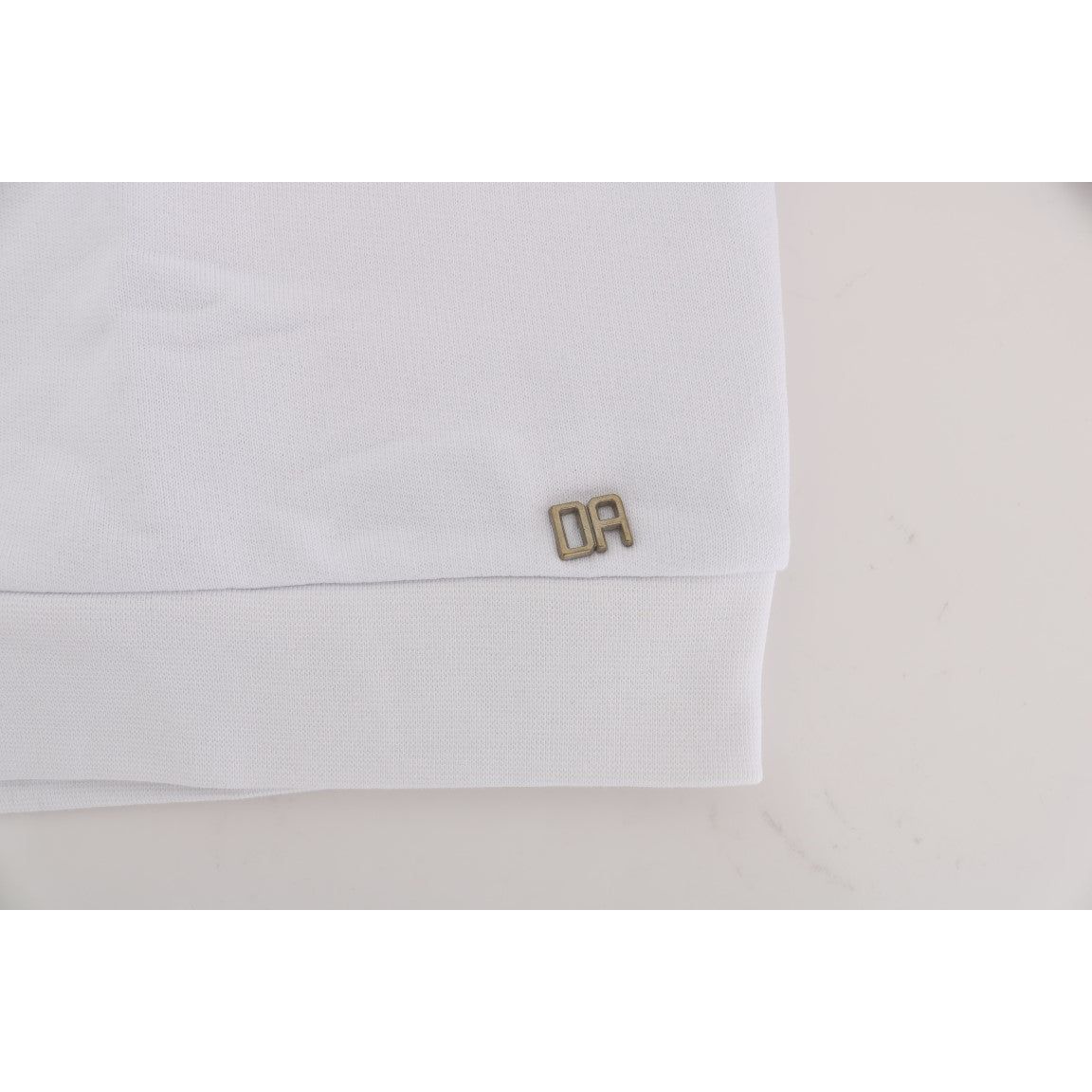 Daniele Alessandrini White Cotton Crewneck Sweater